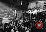 Image of banners supporting Franklin Roosevelt Philadelphia Pennsylvania USA, 1936, second 32 stock footage video 65675050258
