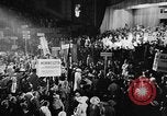 Image of banners supporting Franklin Roosevelt Philadelphia Pennsylvania USA, 1936, second 41 stock footage video 65675050258