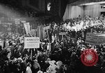 Image of banners supporting Franklin Roosevelt Philadelphia Pennsylvania USA, 1936, second 44 stock footage video 65675050258