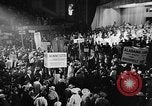Image of banners supporting Franklin Roosevelt Philadelphia Pennsylvania USA, 1936, second 47 stock footage video 65675050258