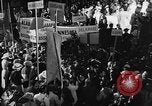Image of banners supporting Franklin Roosevelt Philadelphia Pennsylvania USA, 1936, second 59 stock footage video 65675050258
