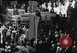 Image of banners supporting Franklin Roosevelt Philadelphia Pennsylvania USA, 1936, second 61 stock footage video 65675050258