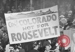 Image of banners supporting Franklin Roosevelt Philadelphia Pennsylvania USA, 1936, second 6 stock footage video 65675050259