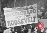Image of banners supporting Franklin Roosevelt Philadelphia Pennsylvania USA, 1936, second 7 stock footage video 65675050259