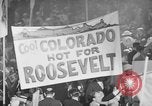 Image of banners supporting Franklin Roosevelt Philadelphia Pennsylvania USA, 1936, second 8 stock footage video 65675050259