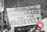 Image of banners supporting Franklin Roosevelt Philadelphia Pennsylvania USA, 1936, second 11 stock footage video 65675050259