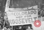 Image of banners supporting Franklin Roosevelt Philadelphia Pennsylvania USA, 1936, second 12 stock footage video 65675050259