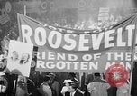 Image of banners supporting Franklin Roosevelt Philadelphia Pennsylvania USA, 1936, second 20 stock footage video 65675050259