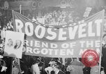 Image of banners supporting Franklin Roosevelt Philadelphia Pennsylvania USA, 1936, second 21 stock footage video 65675050259