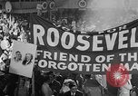 Image of banners supporting Franklin Roosevelt Philadelphia Pennsylvania USA, 1936, second 24 stock footage video 65675050259