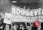 Image of banners supporting Franklin Roosevelt Philadelphia Pennsylvania USA, 1936, second 26 stock footage video 65675050259