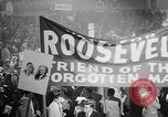 Image of banners supporting Franklin Roosevelt Philadelphia Pennsylvania USA, 1936, second 27 stock footage video 65675050259