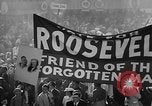 Image of banners supporting Franklin Roosevelt Philadelphia Pennsylvania USA, 1936, second 28 stock footage video 65675050259