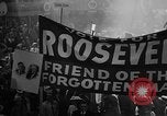 Image of banners supporting Franklin Roosevelt Philadelphia Pennsylvania USA, 1936, second 30 stock footage video 65675050259