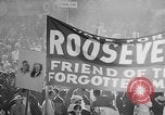 Image of banners supporting Franklin Roosevelt Philadelphia Pennsylvania USA, 1936, second 33 stock footage video 65675050259