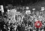 Image of banners supporting Franklin Roosevelt Philadelphia Pennsylvania USA, 1936, second 50 stock footage video 65675050259