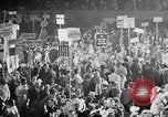 Image of banners supporting Franklin Roosevelt Philadelphia Pennsylvania USA, 1936, second 54 stock footage video 65675050259