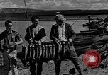 Image of tourists and wildlife Wyoming United States USA, 1936, second 3 stock footage video 65675050294