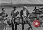 Image of tourists and wildlife Wyoming United States USA, 1936, second 4 stock footage video 65675050294