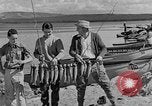 Image of tourists and wildlife Wyoming United States USA, 1936, second 8 stock footage video 65675050294
