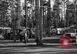 Image of tourists and wildlife Wyoming United States USA, 1936, second 22 stock footage video 65675050294