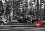 Image of tourists and wildlife Wyoming United States USA, 1936, second 25 stock footage video 65675050294
