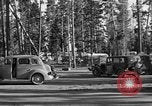 Image of tourists and wildlife Wyoming United States USA, 1936, second 27 stock footage video 65675050294