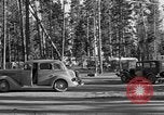 Image of tourists and wildlife Wyoming United States USA, 1936, second 28 stock footage video 65675050294