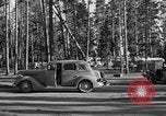 Image of tourists and wildlife Wyoming United States USA, 1936, second 29 stock footage video 65675050294