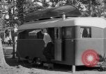 Image of tourists and wildlife Wyoming United States USA, 1936, second 36 stock footage video 65675050294