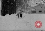 Image of bulldozer clears snow Mayville Wisconsin USA, 1966, second 39 stock footage video 65675050304