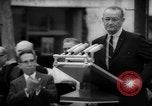 Image of Johnson and Ordaz view Lake Amistad Dam construction Ciudad Acuna Mexico, 1966, second 39 stock footage video 65675050305