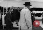 Image of Johnson and Ordaz view Lake Amistad Dam construction Ciudad Acuna Mexico, 1966, second 57 stock footage video 65675050305