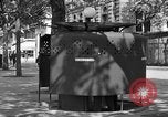 Image of street urinal Paris France, 1956, second 9 stock footage video 65675050418