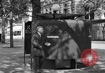 Image of street urinal Paris France, 1956, second 37 stock footage video 65675050418