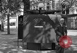 Image of street urinal Paris France, 1956, second 39 stock footage video 65675050418