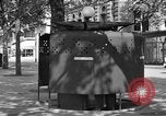 Image of street urinal Paris France, 1956, second 49 stock footage video 65675050418