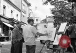 Image of painter Paris France, 1956, second 3 stock footage video 65675050420