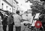 Image of painter Paris France, 1956, second 4 stock footage video 65675050420