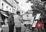Image of painter Paris France, 1956, second 9 stock footage video 65675050420