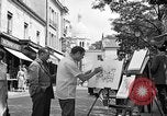 Image of painter Paris France, 1956, second 11 stock footage video 65675050420