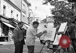 Image of painter Paris France, 1956, second 12 stock footage video 65675050420