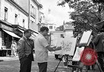 Image of painter Paris France, 1956, second 14 stock footage video 65675050420