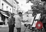 Image of painter Paris France, 1956, second 16 stock footage video 65675050420
