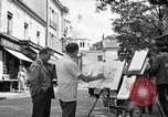 Image of painter Paris France, 1956, second 17 stock footage video 65675050420
