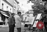 Image of painter Paris France, 1956, second 18 stock footage video 65675050420