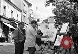Image of painter Paris France, 1956, second 20 stock footage video 65675050420