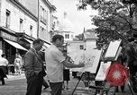 Image of painter Paris France, 1956, second 21 stock footage video 65675050420