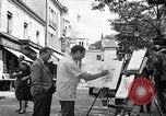 Image of painter Paris France, 1956, second 22 stock footage video 65675050420