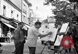 Image of painter Paris France, 1956, second 23 stock footage video 65675050420